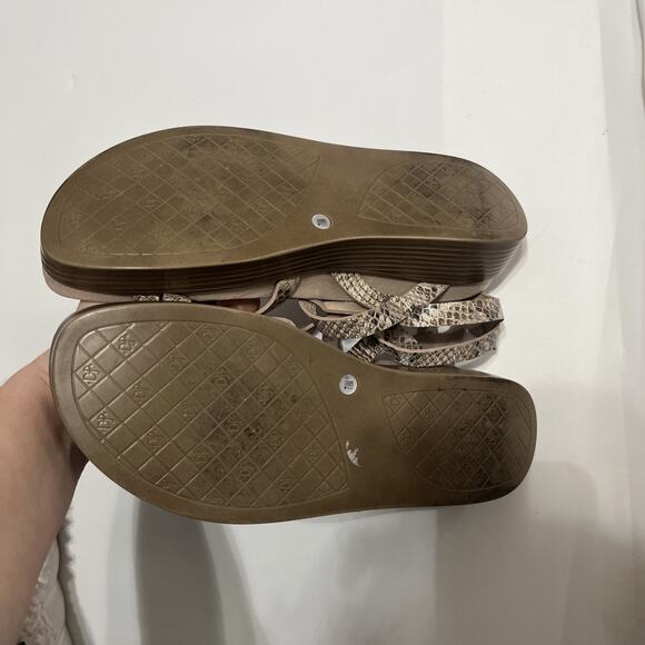 Donald J Pliner Fritz grey Snake print gladiator platform sandals size 7.5 - Picture 6 of 7